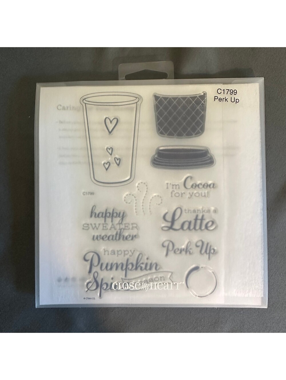 Close To My Heart C1799 Perk Up Acrylic Stamp Set